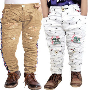 ad  av regular fit boys multicolor trousers