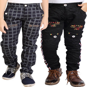 ad  av regular fit boys multicolor trousers