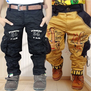 ad  av regular fit boys multicolor trousers