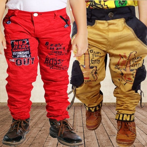 ad  av regular fit boys multicolor trousers