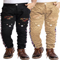 AD & AV Regular Fit Boys Multicolor Trousers
