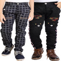 AD & AV Regular Fit Boys Multicolor Trousers