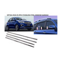 Ad chrome ERTIGA 2018-25 Stainless Steel Protective Car Lower Window Garnish 4pcs/Set Glossy NA Ertiga Side Garnish