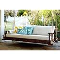 AD Planet Rope Hanging Wooden Hammock Swing Sofa for Living Room | House Swings for Adults | Patio Jhula for Home Indoor, Garden Outdoor &amp; Balcony | Solid Wood, Dark Brown, 60x24x18 Inch