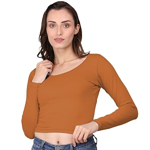 A1059 Womens Cotton Scoop Neck Full Sleeve