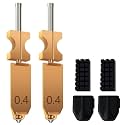 for AD5X Upgraded 2PK 0.4MM Nozzle Assembled Extruder Hotend Printhead Kits
