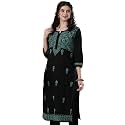 Ada Hand Embroidered Lucknowi Chikankari Cotton Kurta