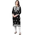 Ada Hand Embroidered Lucknowi Chikankari Cotton Kurta