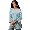 Ada Hand Embroidered Lucknowi Chikankari Cotton Top