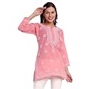 Ada Hand Embroidered Lucknowi Chikankari Cotton Top