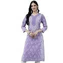 Ada Hand Embroidered Lucknowi Chikankari Cotton Kurta
