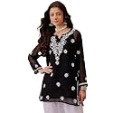 Ada Hand Embroidered Lucknowi Chikankari Georgette Top