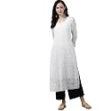 Ada Hand Embroidered Lucknowi Chikankari Kota Kurta