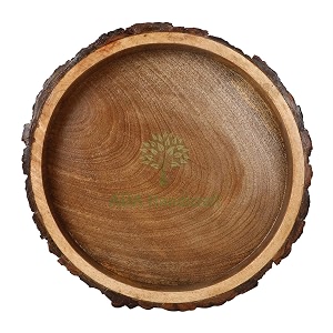 ada handicraft handmade amp handcrafted pakka mango wood big size serving tray 31 x 31 x 35 cm multipurpose wooden tray wooden serving trays