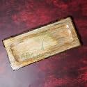 ADA Handicraft® Pakka Mango Wooden Serving Tray, Handmade &amp; Handcrafted Tray, Rectangular Wooden Platter, Multipurpose Wood Tray - Size (37 x 17 x 2.5cm)