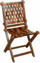 ADA Handicraft Pakka Sheesham Wood Easy-to-Carry Folding Gitti Chair with Comfortable Back Support Mechanism Engineered Wood 1 Seater Rocking Chairs (Finish Color - Brown, Pre-assembled)