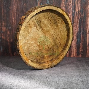 ada handicraft premium pakka sheesham wood handmade amp handcrafted round wooden serving tray platter 26 x 26 x 35 cm multipurpose wooden tray wooden serving trays1 piece