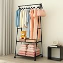 ADA Coat Rack Coat Tree Hat Hanger Holder 11 Hooks For Jacket Umbrella Tree Stand With Base Metal (Black), 20 X 20 X 17.4 Cm