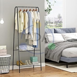 ada coat rack coat tree hat hanger holder 11 hooks for jacket umbrella tree stand with base metal black 20 x 20 x 174 cm