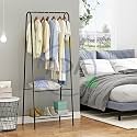 ADA Coat Rack Coat Tree Hat Hanger Holder 11 Hooks For Jacket Umbrella Tree Stand With Base Metal (Black), 20 X 20 X 17.4 Cm