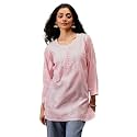 Ada Hand Embroidered Lucknowi Chikankari Cotton Top