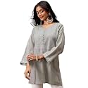 Ada Hand Embroidered Lucknowi Chikankari Cotton Top