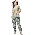 Ada Hand Embroidered Lucknowi Chikankari Muslin Kurta