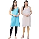 Ada Womens Terivoile Cotton Suit Full SlipCamisole