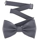 Adam Young Men's Bow Ties Pre-Tied Style Formal Satin Classic Bowtie for Tuxedo Faux Silk