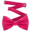 Adam Young Men's Bow Ties Pre-Tied Style Formal Satin Classic Bowtie for Tuxedo Faux Silk