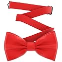 Adam Young Men's Bow Ties Pre-Tied Style Formal Satin Classic Bowtie for Tuxedo Faux Silk