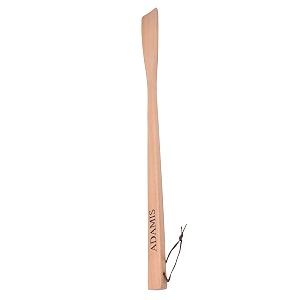 adamis 21 inch wooden long handle shoe horn with loop shoe spoonboot horn for seniors men women kids