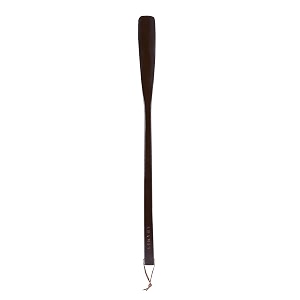 adamis 21 inch wooden long handle shoe horn with loop shoe spoonboot horn for seniors men women kids