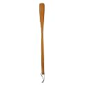 Adamis 21 Inch Wooden Long Handle Shoe Horn with Loop, Shoe Spoon/Boot Horn for Seniors, Men, Women, Kids