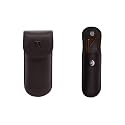 Adamis Genuine Leather Hard Shell Men And Women Spectacle Case, Convertible To Soft And Flexible Spectacle Pouch With Removable Leather Shell. Durable For Sunglass, Eyeglass And Reading Glasses.