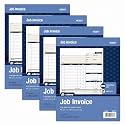 Adams Job Invoice Forms,2-Part Carbonless,for Service and Repair Billing,100 Individual Sets Per Pack (NC2817),White,8-1/2 x 11Inches,(Pack of 4)