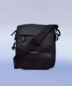 adamson black men sling bag - extra large travel side bag