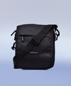 ADAMSON Black Men Sling Bag - Extra Large Travel Side Bag