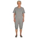 Adaptive Clothing for Women, Anti-Strip Back-Zip Cotton Romper, Elderly Care Onesie for Special Needs and Disabilities