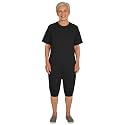 Adaptive Clothing for Women, Anti-Strip Back-Zip Cotton Romper, Elderly Care Onesie for Special Needs and Disabilities