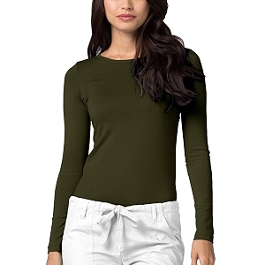 Adar Womens Comfort Long Sleeve T-Shirt Underscrub