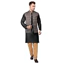Men39s Cotton Silk Blend Regular Kurta Pyjama
