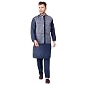Men39s Cotton Silk Blend Regular Kurta Pyjama