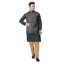 Men39s Cotton Silk Blend Regular Kurta Pyjama