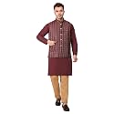 Men39s Cotton Silk Blend Regular Kurta Pyjama