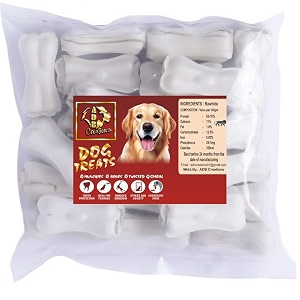 adb creations pressed chew bones for dogs and puppies delicious treats 2 inch calcium chew bone all life stages amp breedshelps in strengthen bones and teeth with nutritional benefits - 500 gram