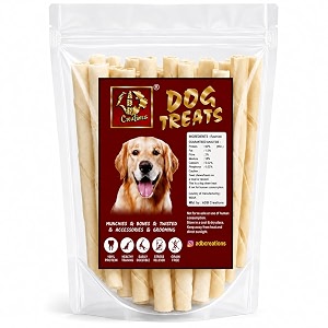adb creations chicken flavour dogs chew stick 500g milky rawhide calcium twisted treats teeth cleaning amp bone support snacks for adult dogs and puppies