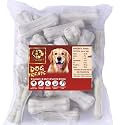 ADB CREATIONS Rawhide Bones for Dogs and Puppies Chicken Flavour Delicious Treats 3 Inch Calcium Chew Bone All Life Stages/Helps in Strengthen Bones and Teeth with Nutritional Benefits - 10 Pieces