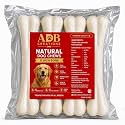 ADB CREATIONS Rawhide Bones for Dogs and Puppies Chicken Flavour Delicious Treats 8 Inch Calcium Chew Bone All Life Stages/Helps in Strengthen Bones and Teeth with Nutritional Benefits (3 kg)