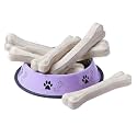ADB Creations Rawhide Chicken Flavor Dog Chew 10 Inch Calcium Bone for Fully Grown up Adult and Big Dogs of All Breeds (10-Inch-10-KG)